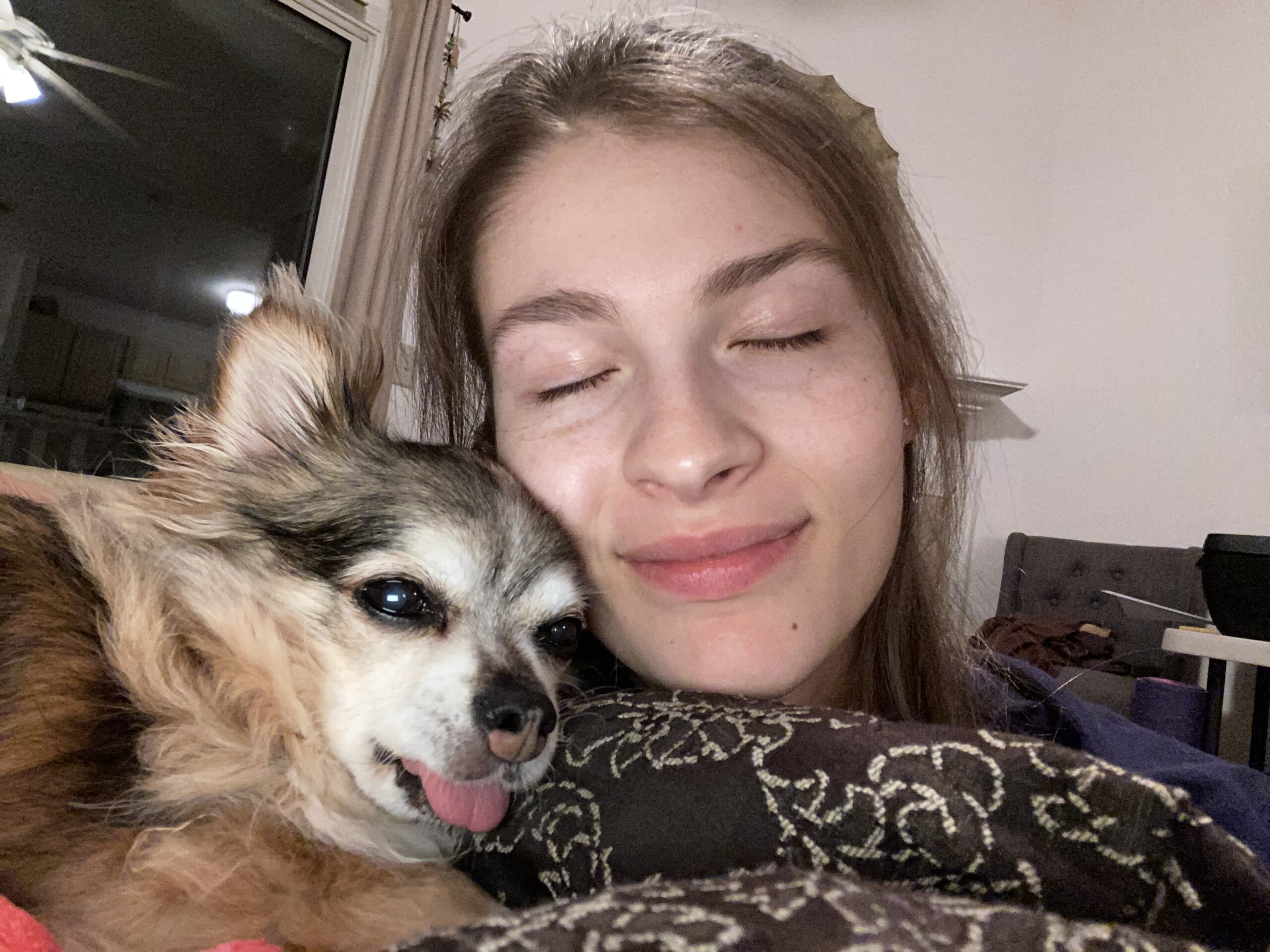 Alia and her dog